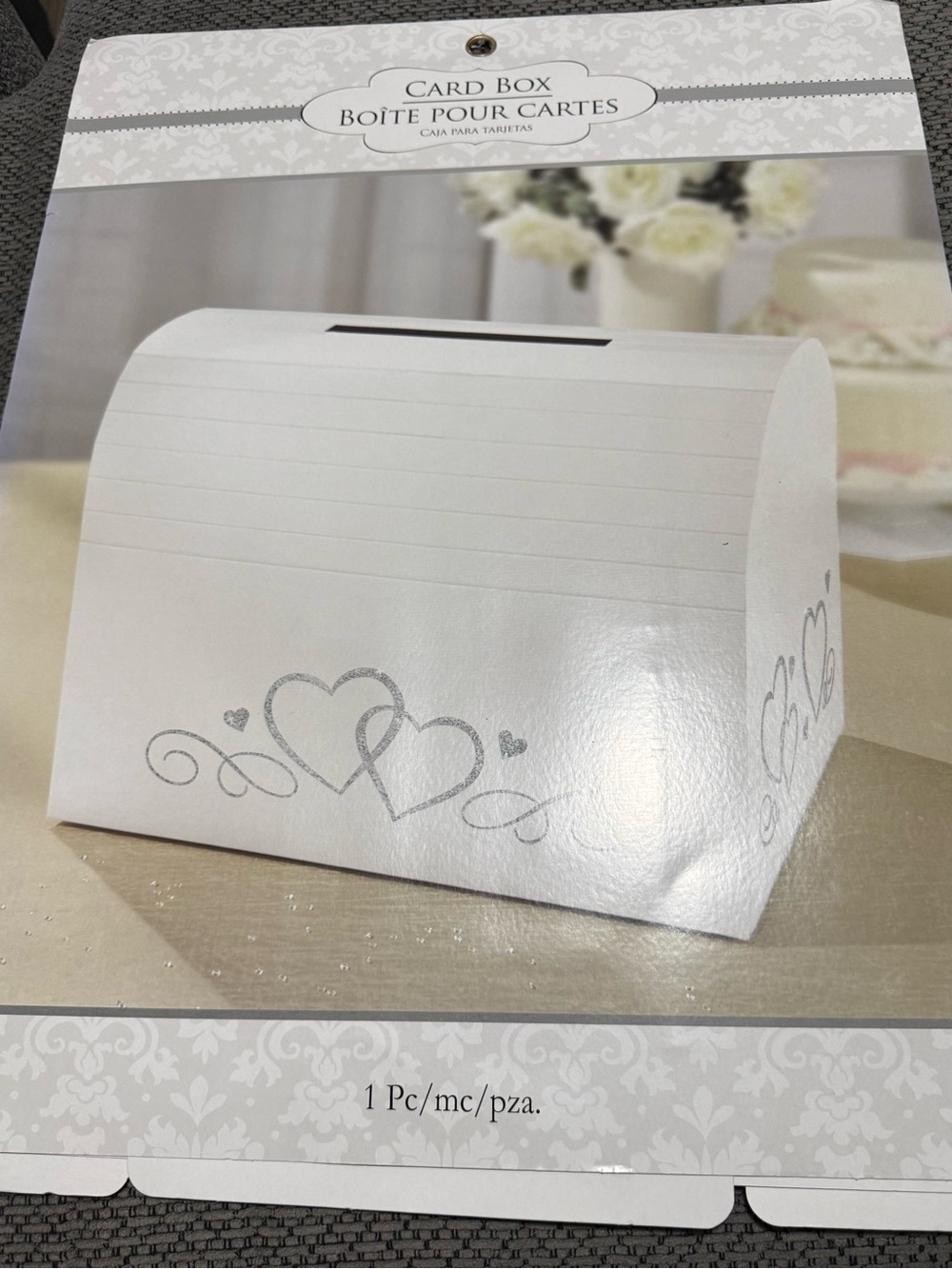 White Wedding Card Holder Box